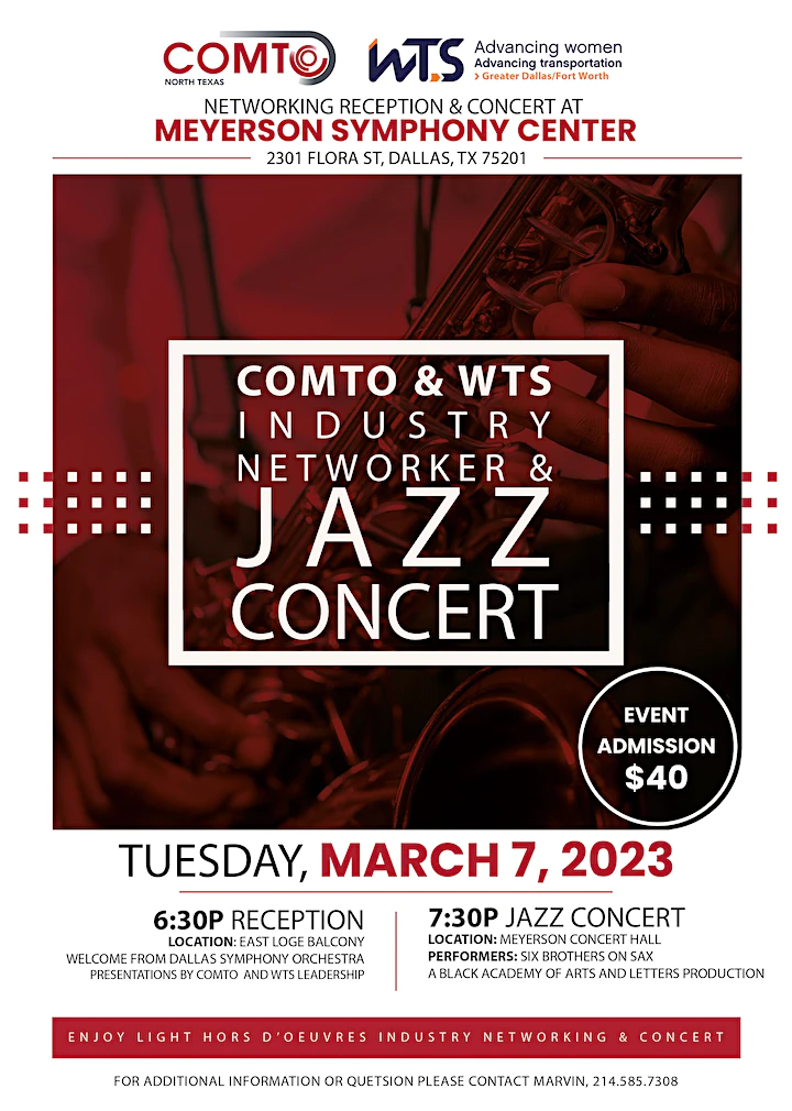 Greater DFW Reception and Jazz Concert WTS